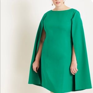 Eloquii Green Cape Dress Size 18 - Worn Once